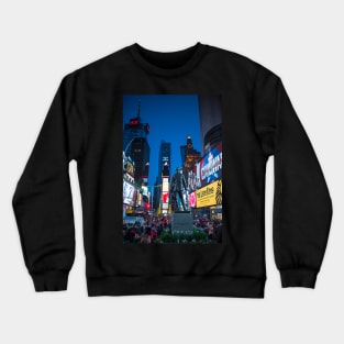 Times Square NY Overlooking the Square Crewneck Sweatshirt